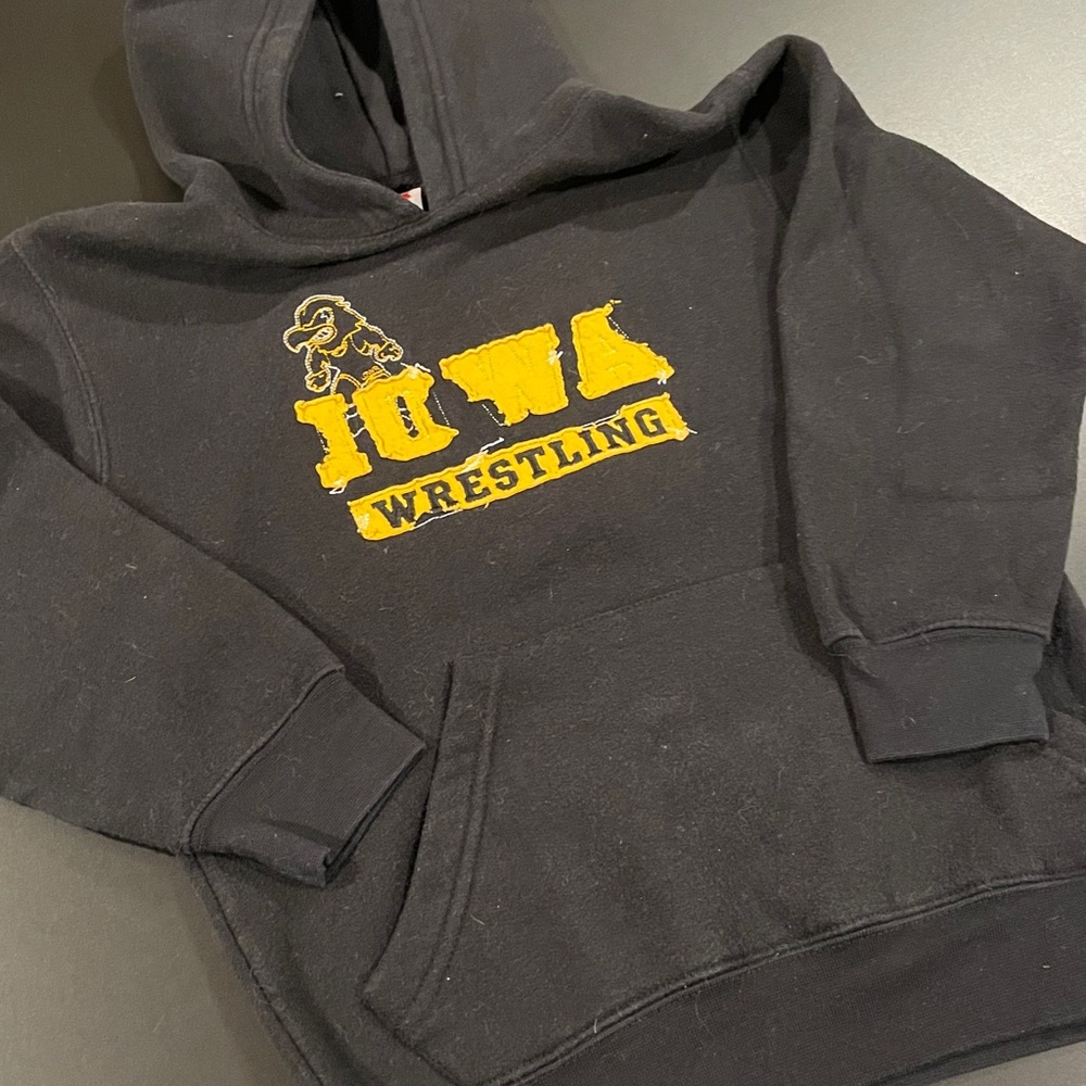 University of Iowa Wrestling Black Hoodie